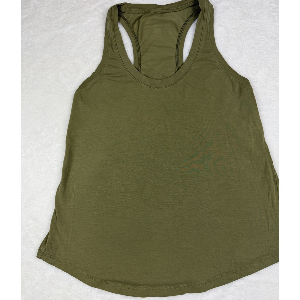 Lululemon Womens Olive Green Racerback Tank Top Estimated Small